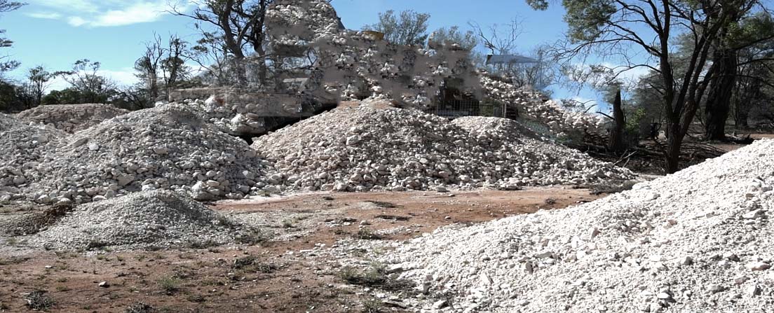 Opal-Feld in Lightning Ridge, New South Wales