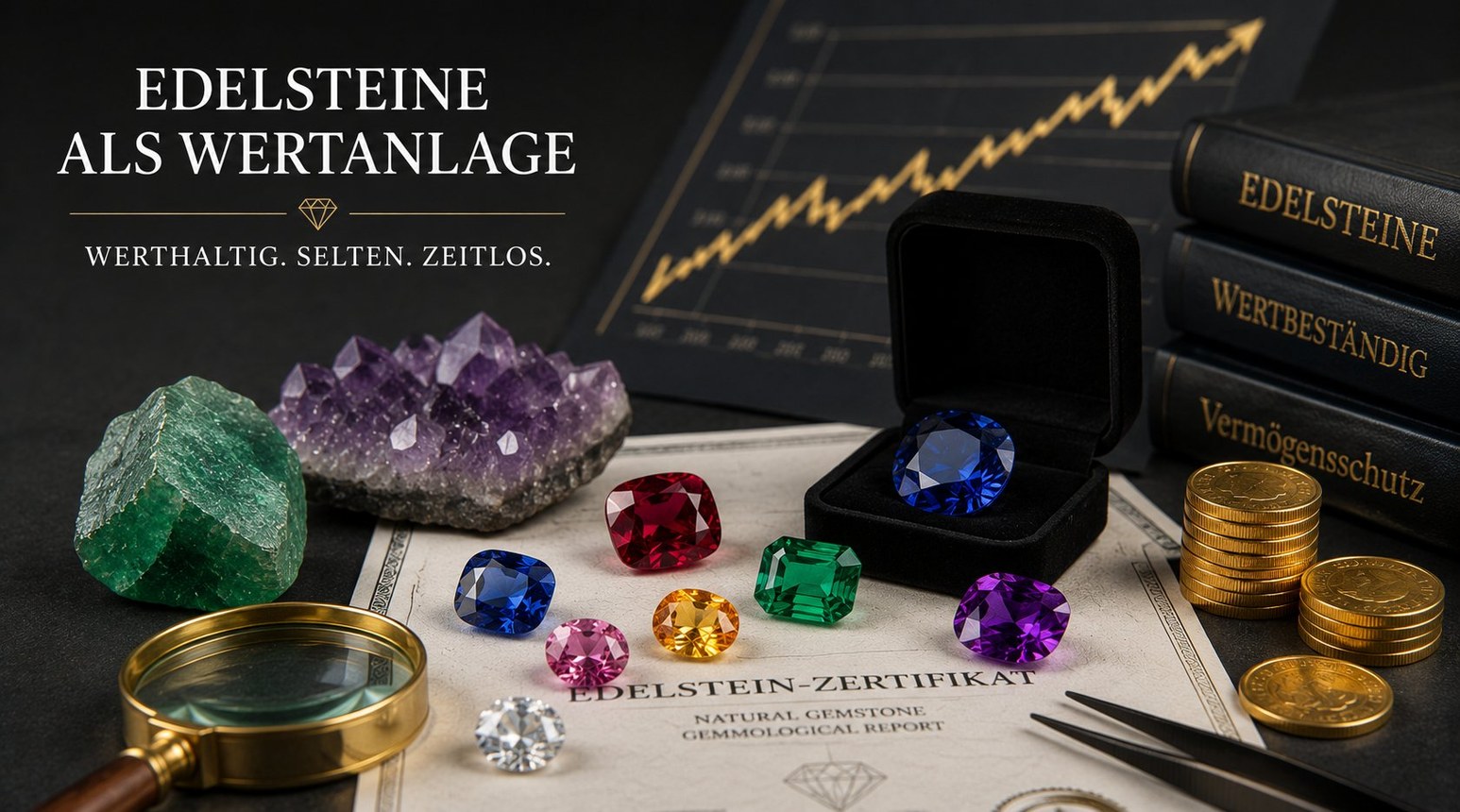 Farbedelsteine als Wertanlage — Rubin, Saphir, Smaragd