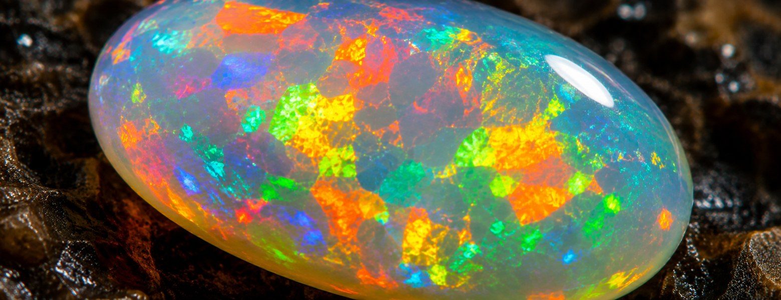 Welo-Opal-Geode aus Äthiopien — Hydrophanität und Struktur